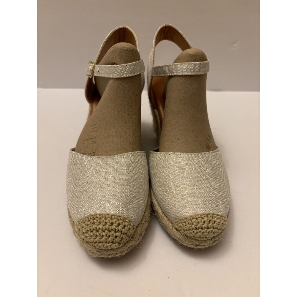 Women's Closed Toe Buckle Strap Slingback Espadrilles Wedge Sandals Size 36